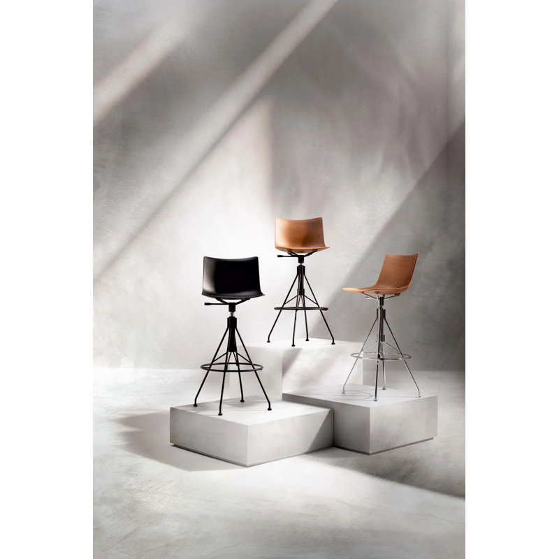 C.Koya Stool, Dark wood, Black