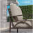 2 Piece Outdoor Patio Set, 70 Inches All-Weather Metal 3-Seat Metal Patio Sofa And Rectangular Coffee Table, With Beige Cushions & Khaki Frame-44387848-44387851