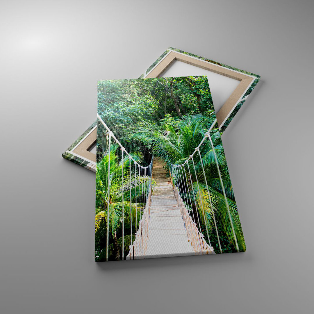 Leinwandbild Tropics Jungle Bridge