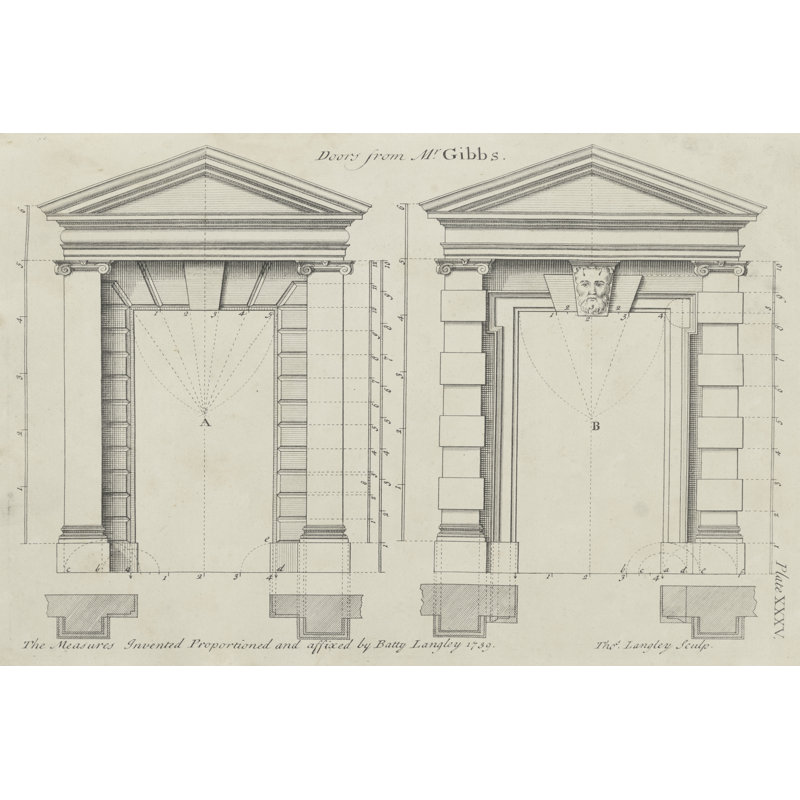 Doors From Mr. Gibbs by Langley - Wrapped Canvas Print, 46cm H x 30cm W