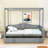 2 Drawers Twin Wood Canopy Daybed-253165163