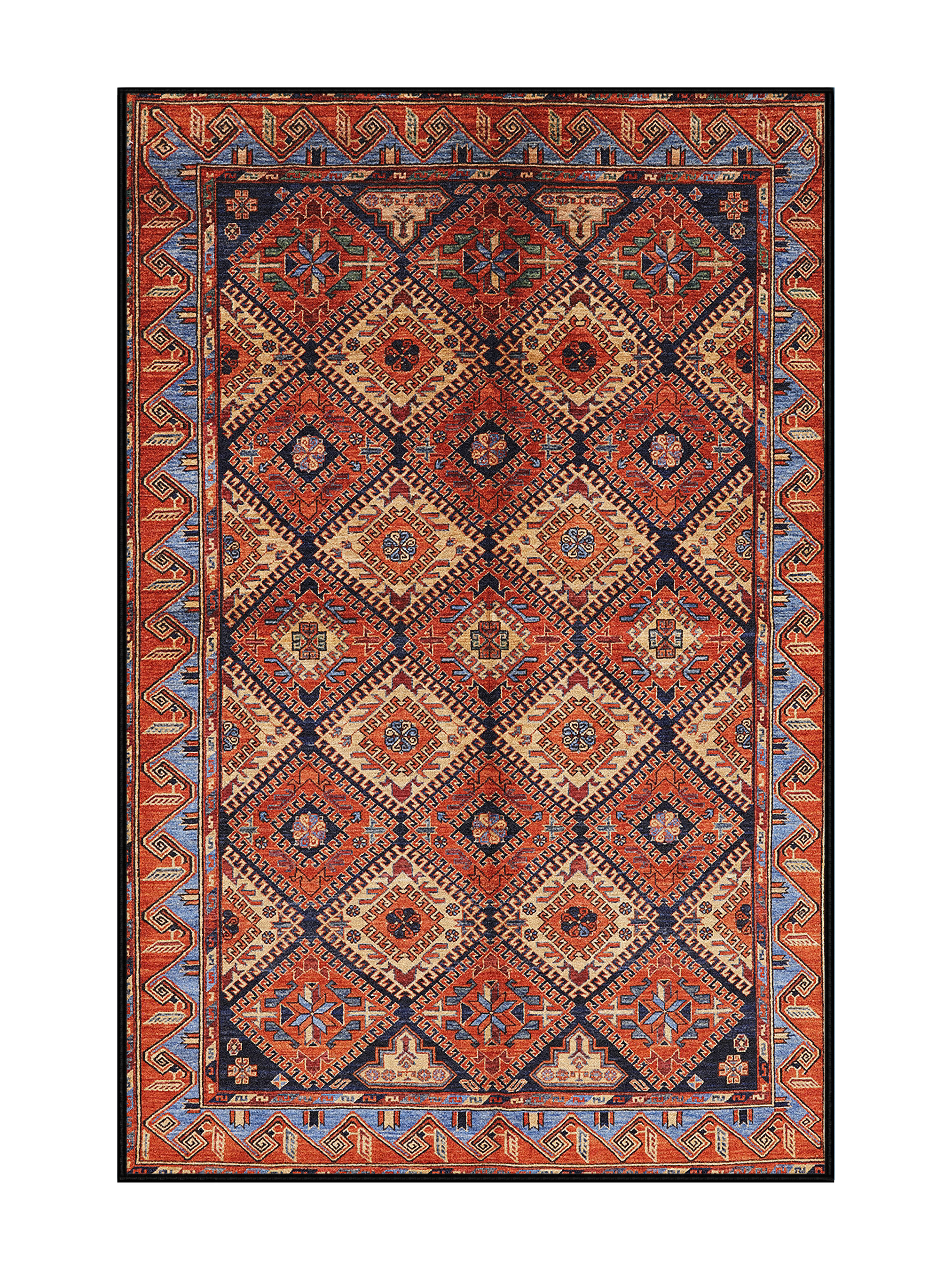 Union Rustic Harvard Southwestern Red Area Rug | Wayfair