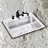 Lustertone Gourmet 19.5" x 19" Single Bowl Sink Set