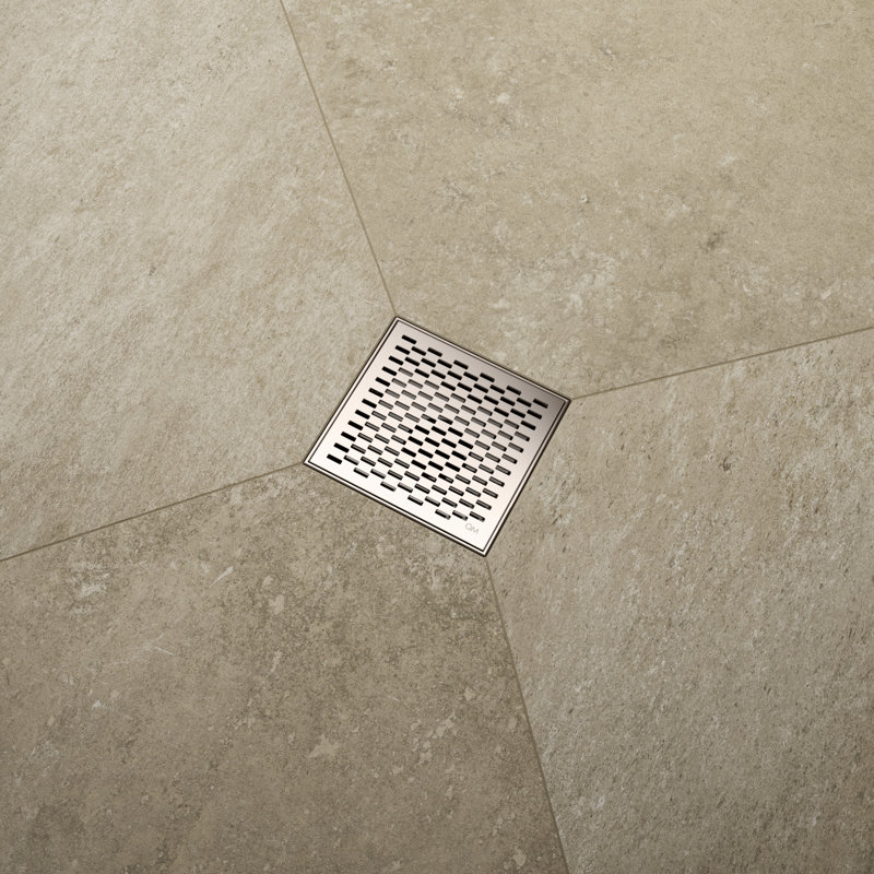 Drain de douche Delmar Delta Center Grid, Poli