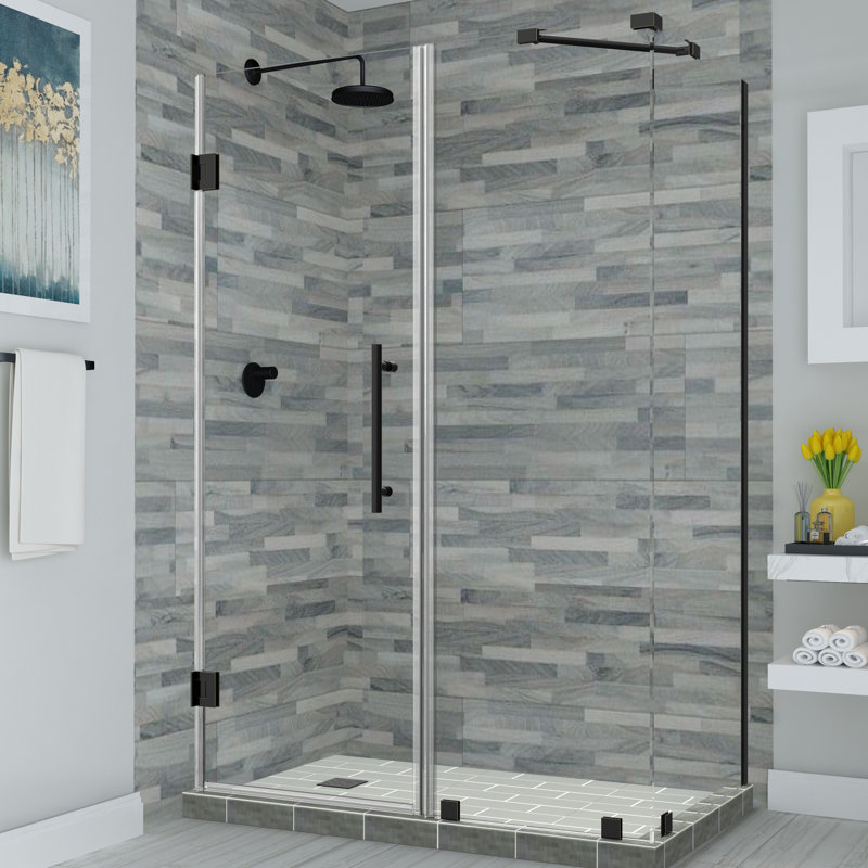 Cabine de douche rectangulaire à charnière 38 po x 72 po Bromley