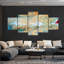 Abstract Strokes Wall Art Multi Piece Canvas Print-26593158