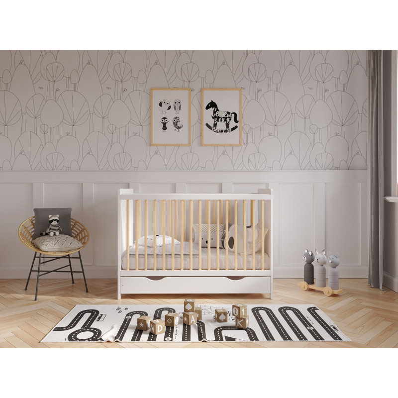 Tilly-Mae Cot Bed, White/Pine