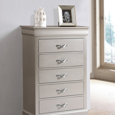 Commode Lorana G6500-CH, champagne argenté