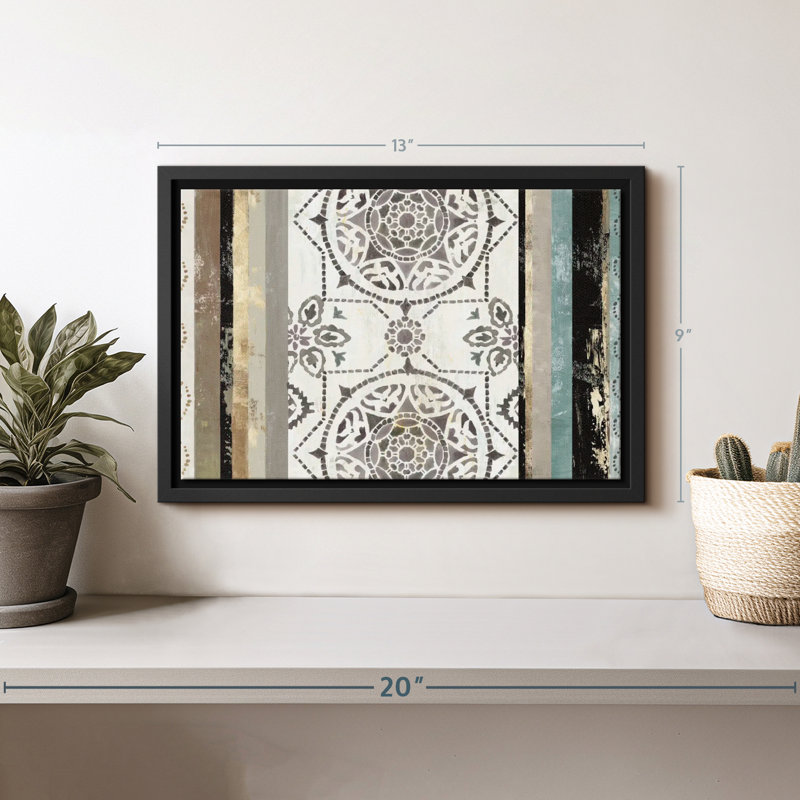 «Modernized I Wall Art», H 9 po x l 13 po