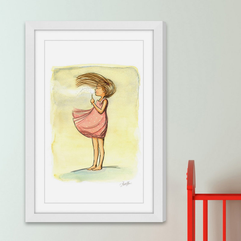 'Make A Wish' by Phyllis Harris Framed Print, 18" H x 12" W x 1.5" D
