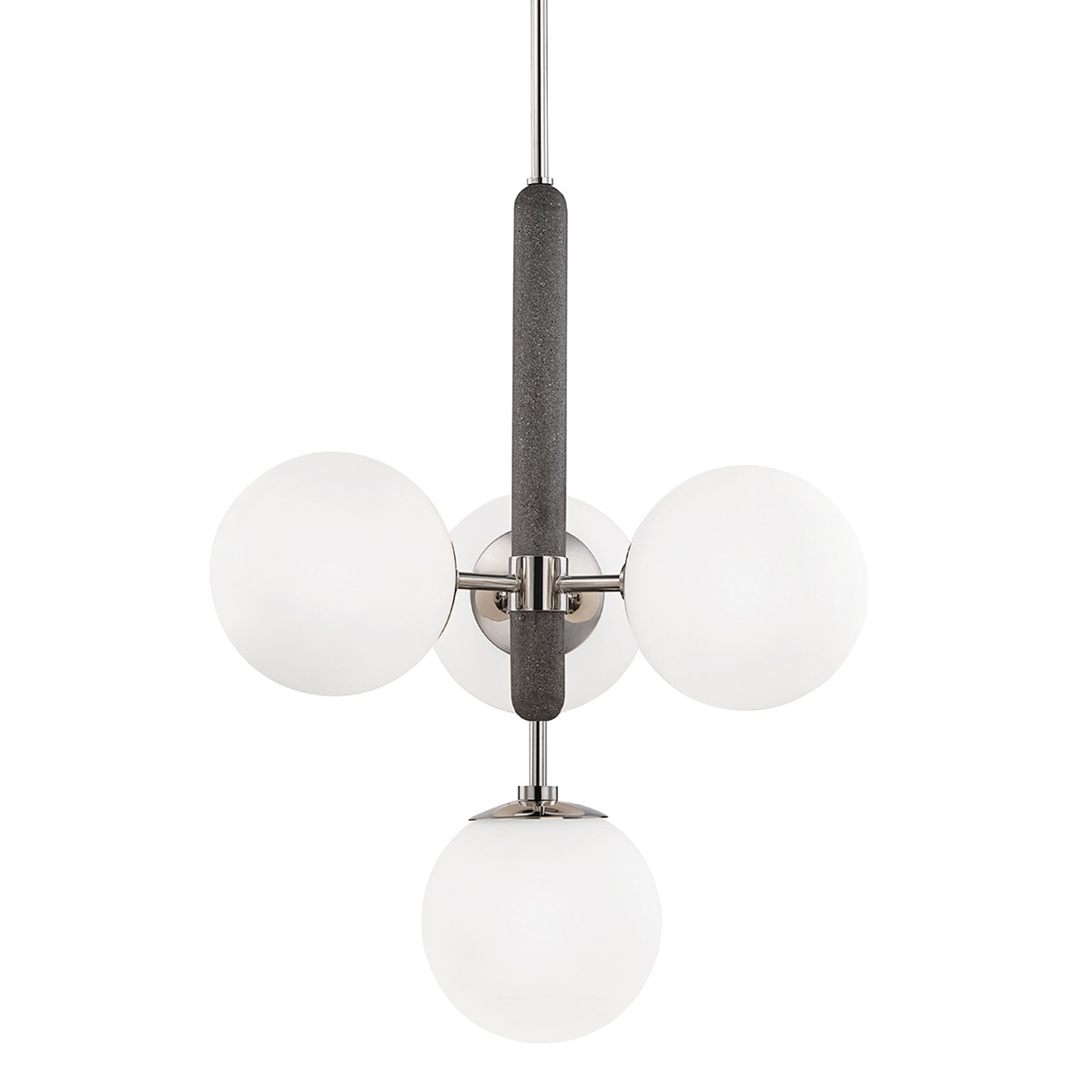 Harley 4-Light Chandelier, Polished Nickel