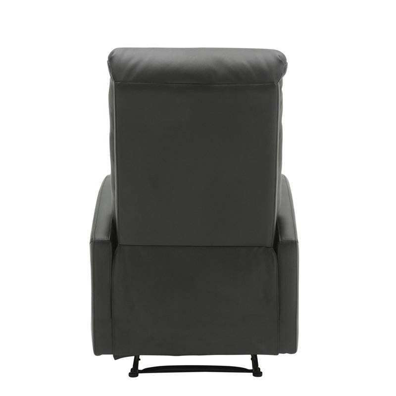Fauteuil inclinable contemporain en similicuir noir Dormi par Lumisource, Noir