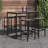 Rectangular 4 - Person 51.25" Long Bar Height Dining Set-1911670160
