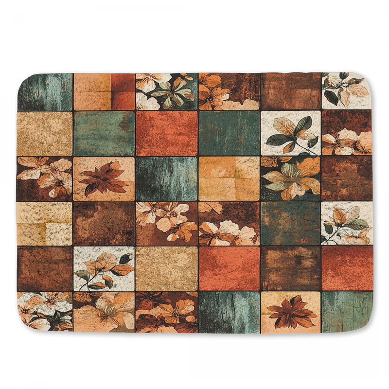 Tapis de bain Patchwork, L 24 po x l 17 po