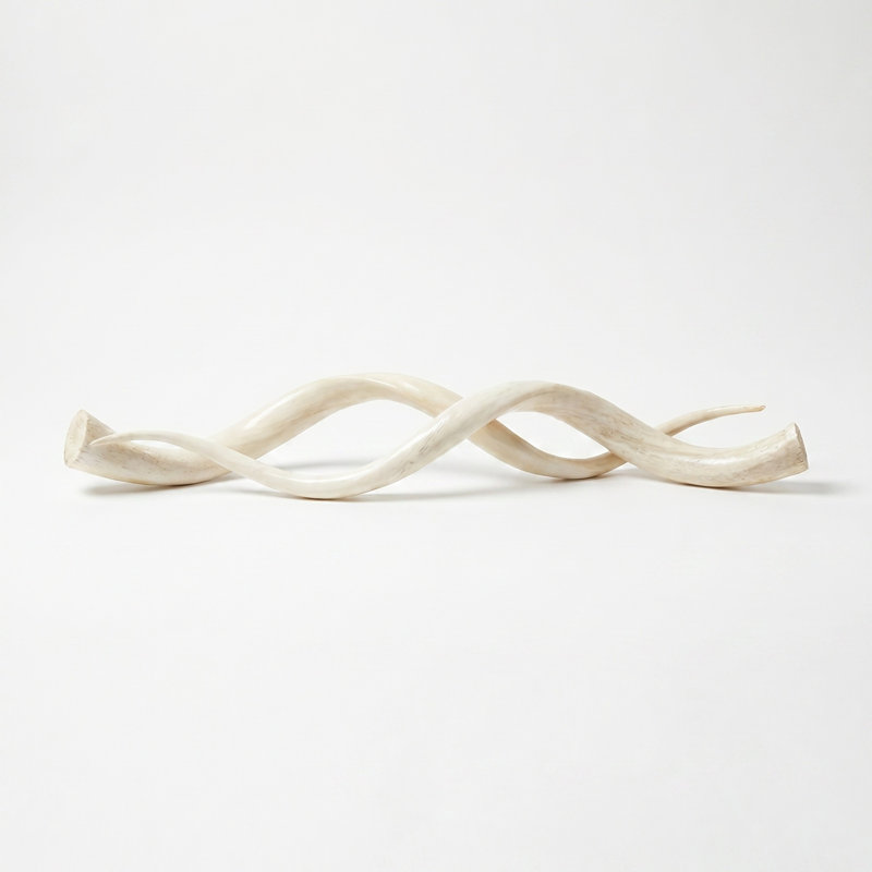Polished White Kudu Horn Inner Pair, 24"