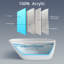 Baignoire de trempage autoportante ovale en acrylique 59 po. X 30 po.-69538574