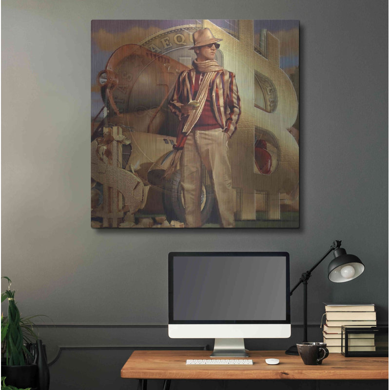 «Bitcoin Deco Eleven» par Steve Hunziker OOB, H 36 po x l 36 po