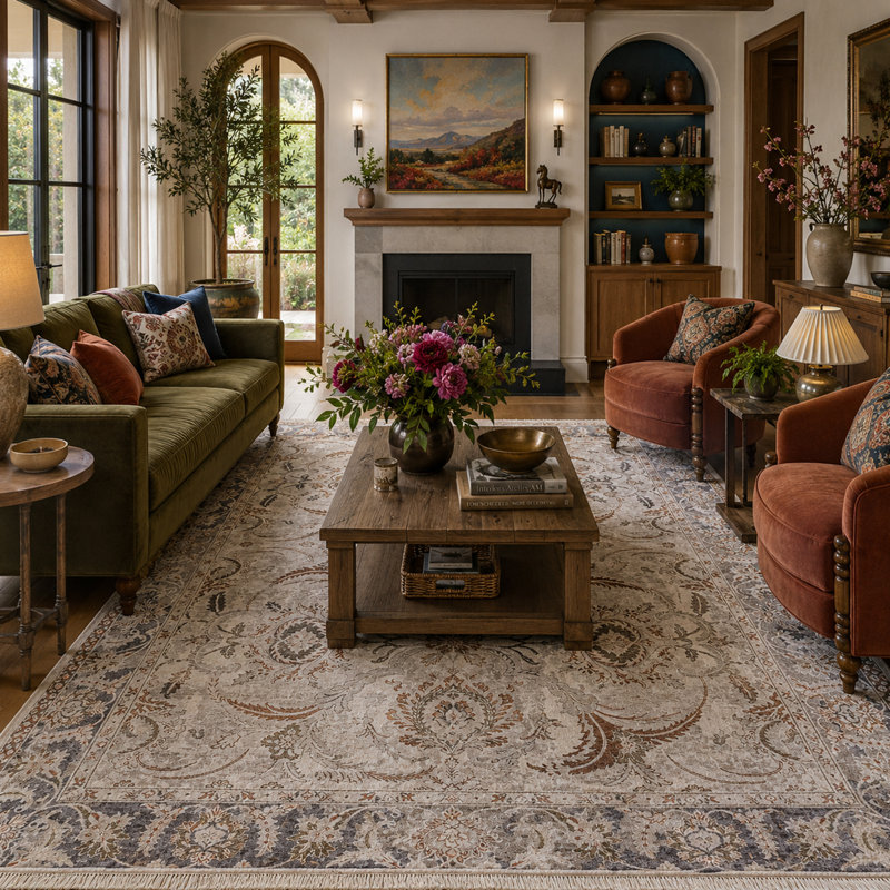 Area Rug, Rectangle 9' x 12'