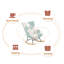 Chaise berçante Modern-103340274