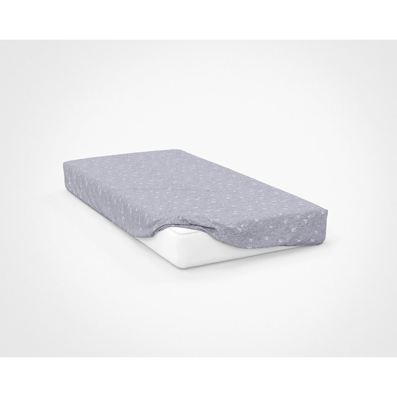 NightComfort 100% Jersey Cotton Knitted Strawberries Cot Bed Fitted Sheet Mattress Cover, 140 x 70 cm