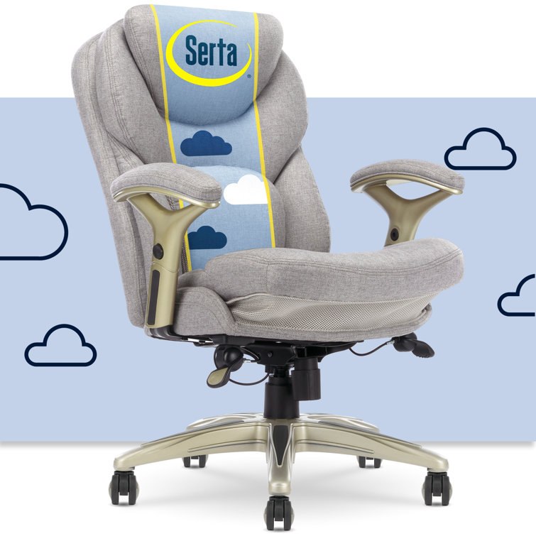Serta Claremont Ergonomic Executive Office Chair with Back in Motion Technology and Lumbar Support