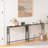 Naun 78.7" Console Table with Power Outlet Narrow Sofa Table-755355945