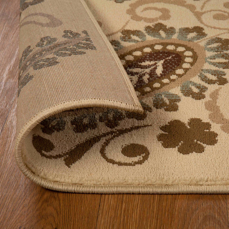 Zaria Modern Vintage Floral Power-Loomed Indoor Area Rug, Rectangle 8' x 10'