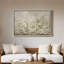 Art mural encadré sur toile - Champ de fleurs sauvages blanc doux dans une palette neutre et calme - 16 po x 24 po, 24 po x 36 po-529034435-529034433