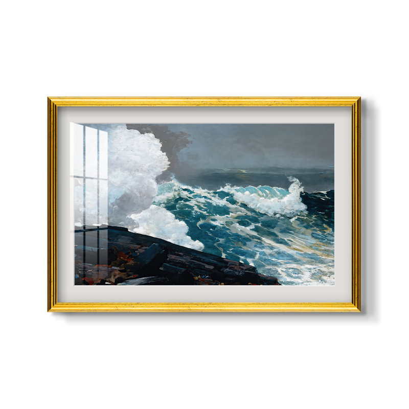Nord-Est, 1895 - Homer Winslow - Estampe encadrée sur mesure, 16x22 INNER SIZE, Framed Print with Mat