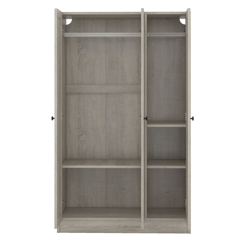 Armoire à 3 portes avec tablettes