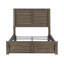 Lit de panneau de style rustique 1pc
