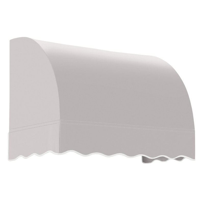 Awntech Savannah Acrylic Fabric Fixed Awning, 31" H x 40.5" W x 24" D, Gray