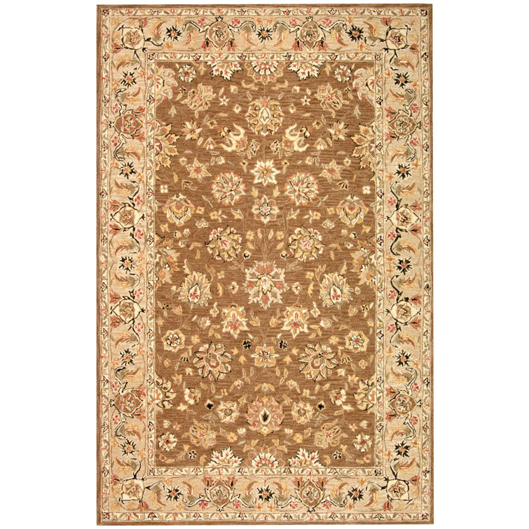 Hollander Hand-Hooked Wool Brown/Ivory Area Rug