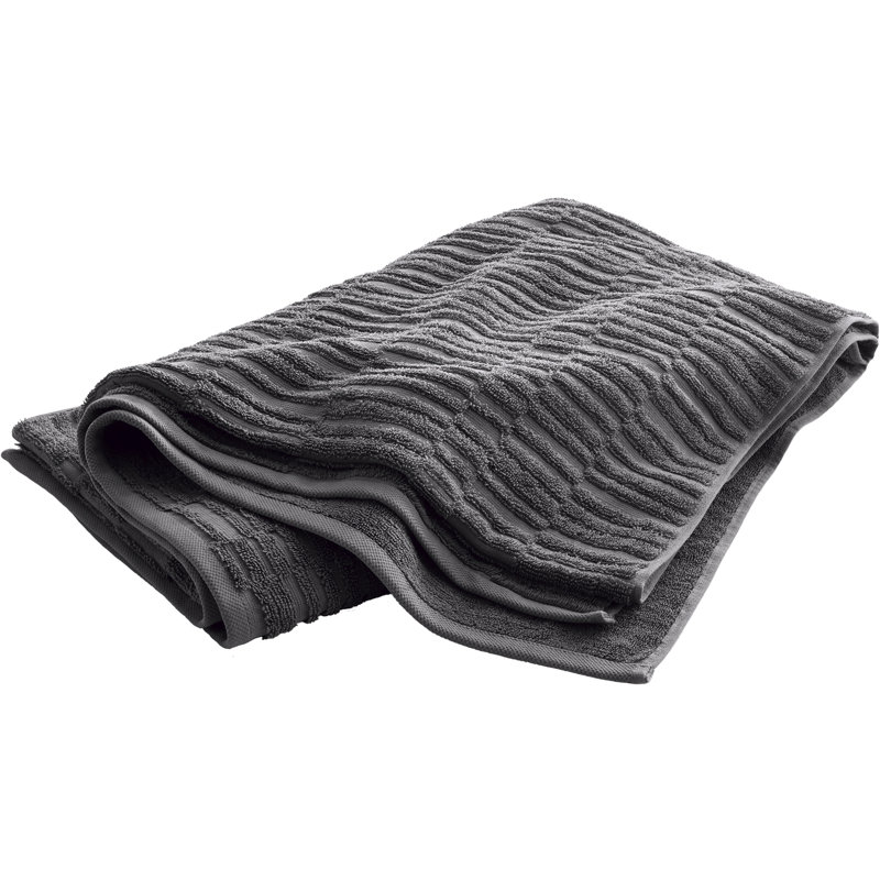 Bath Linens Bath Sheet with Tatami Weave, Thunder Gray
