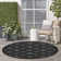 Adianey Red Barrel Studio Easy Care Trellis Charcoal/Black Indoor/Outdoor Area Rug