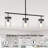 Levona 3-Light 31"  Hammered Glass Kitchen Island Pendant Light-100709616