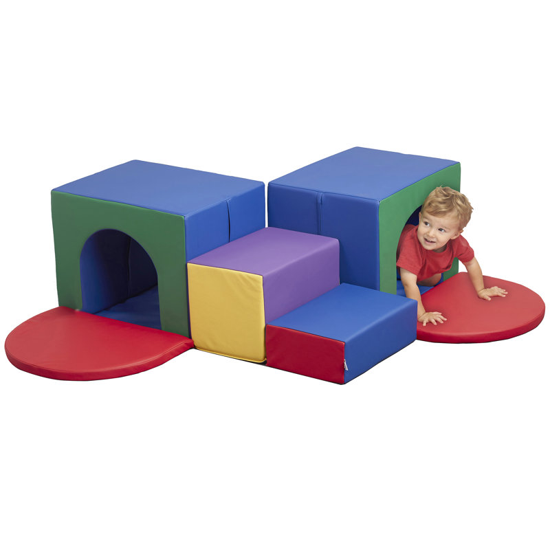 7 pièces ECR4Kids SoftZone Tunnel Maze, Assorti