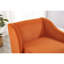 Magnifique chaise orange recouverte de velours