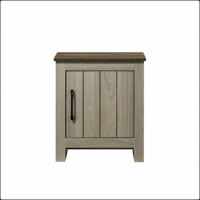 Table de bout de 16 po de largeur, table d'appoint, table de chevet avec porte d'armoire pour le rangement et l'élégance dans les maisons modernes