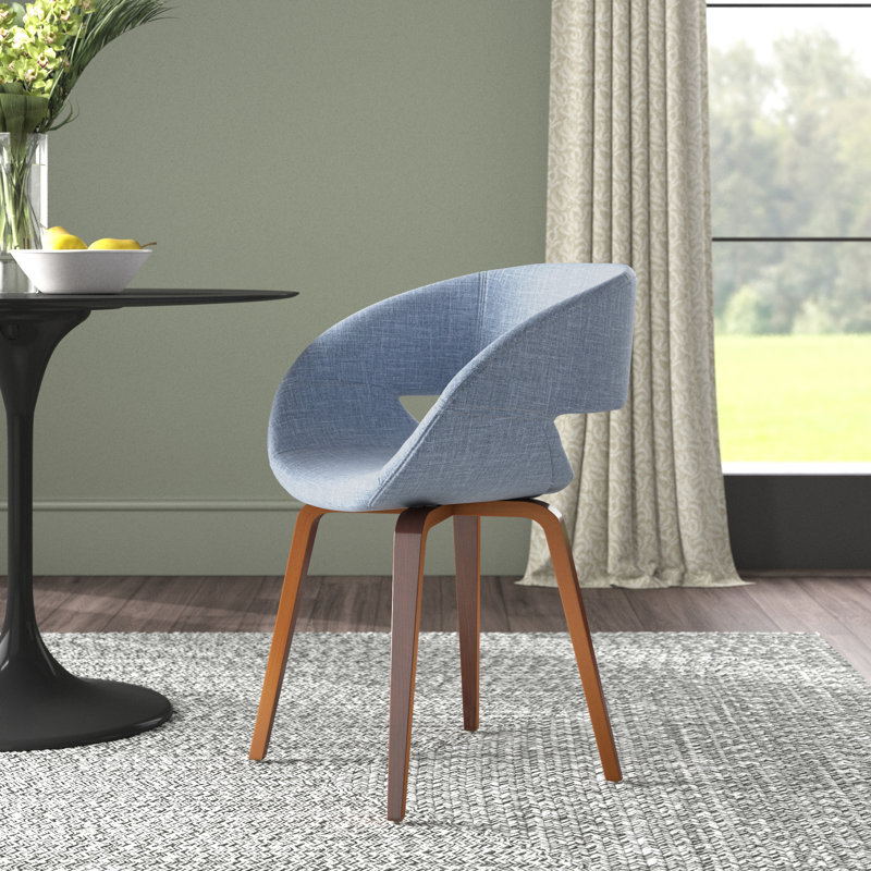 Kerber Upholstered Arm Chair, Blue