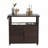 Outdoor Bar Cart,Patio Wine Serving Cart w/Wheels-1565098231