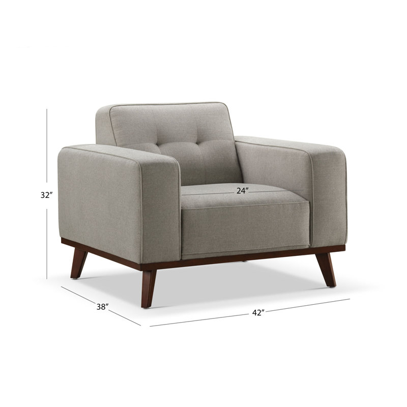 Fauteuil Lexandra, 100 % polyester gris