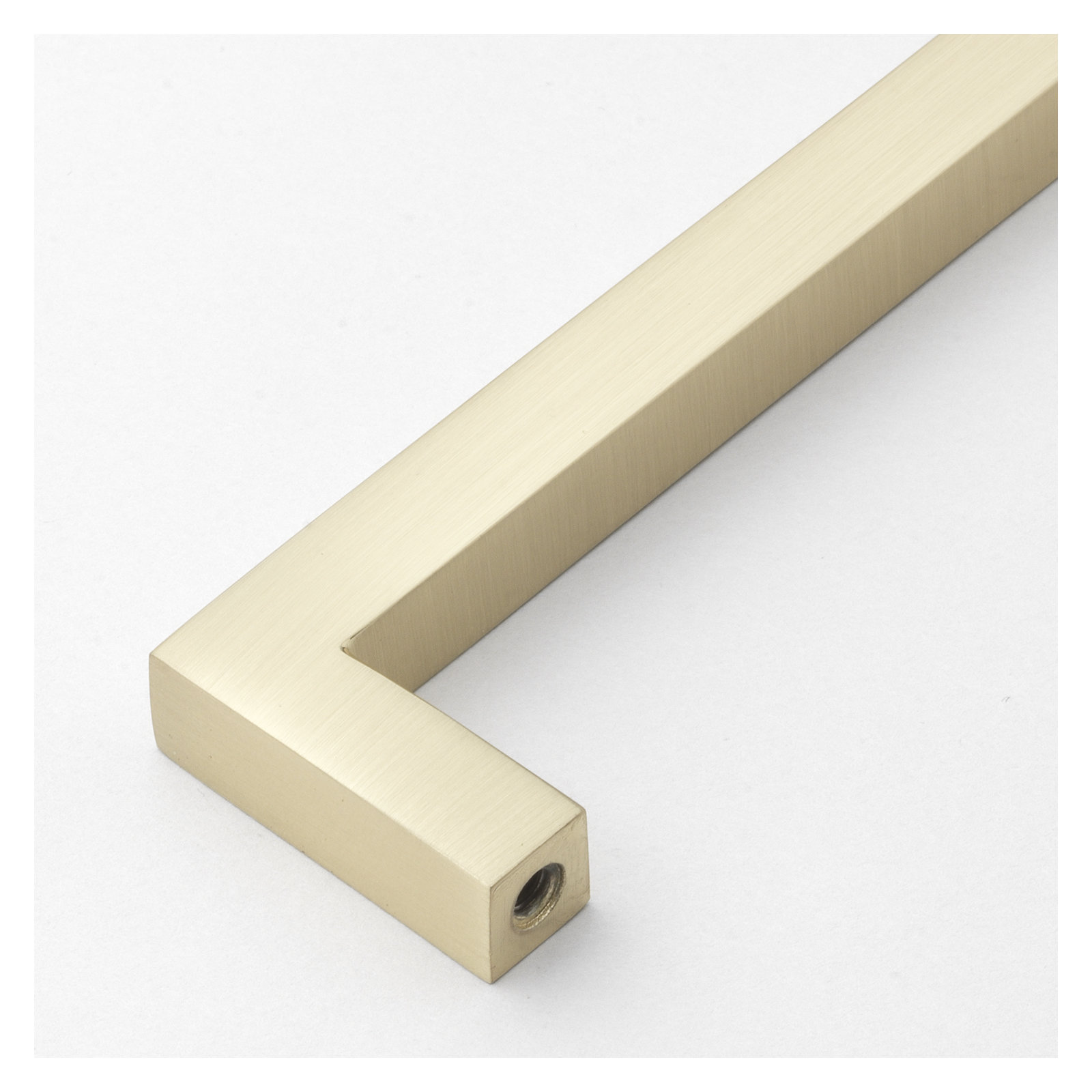 Kingston Collection Solid Square Bar Pull, Champagne Gold, 5 1/16"