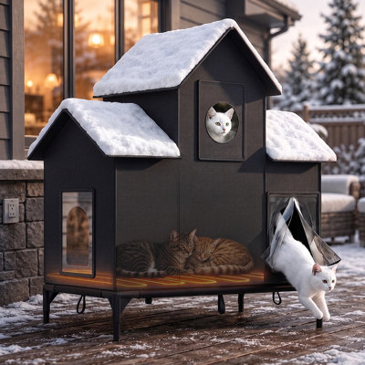 Indoor / Outdoor Heated Cat House