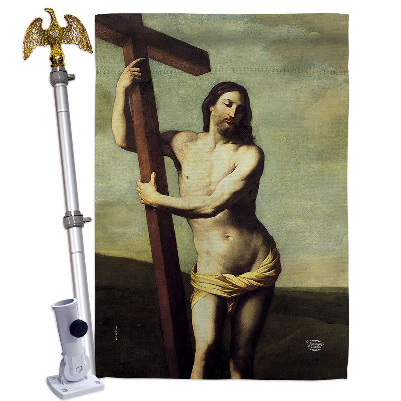 Ensemble de drapeaux réligieux en polyester 40 x 28 po