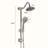 Tub & 6 Inch Rain Shower Head with Handheld Shower Head Bathroom Rain Shower System-106943151