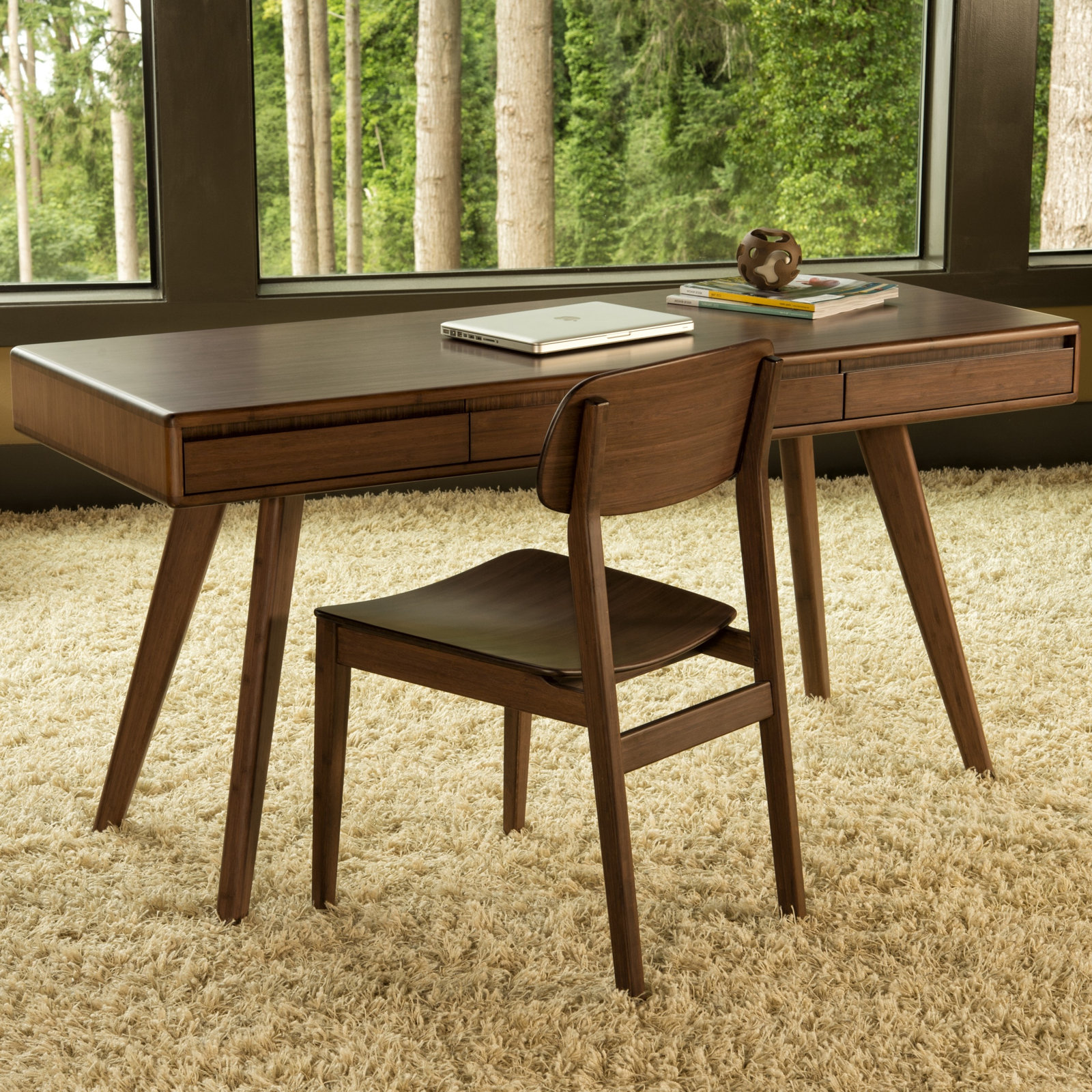 Lacey 60 " Writing Desk, Black Walnut