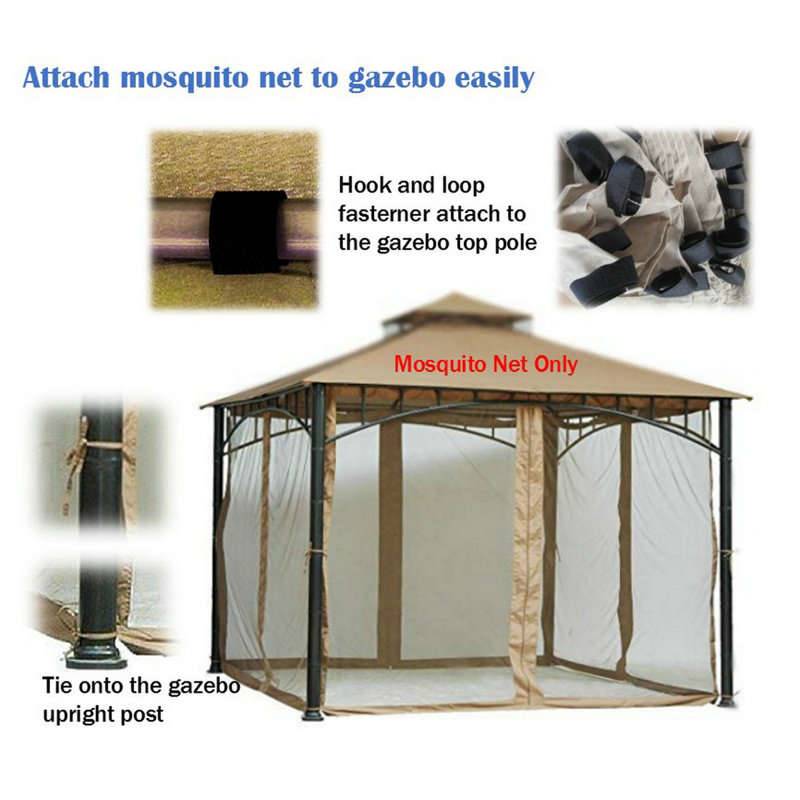 Pier Surplus Beige Screen for Gazebo, 84" H x 118" W x 118" D