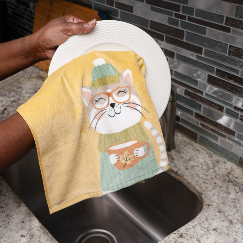 Harvest Cotton Floral Tea Towel Kitchen Towel