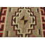 1920s Gray Medallion Antique American Navajo Rug 4'6"x6'6" Flatweave Wool Carpet